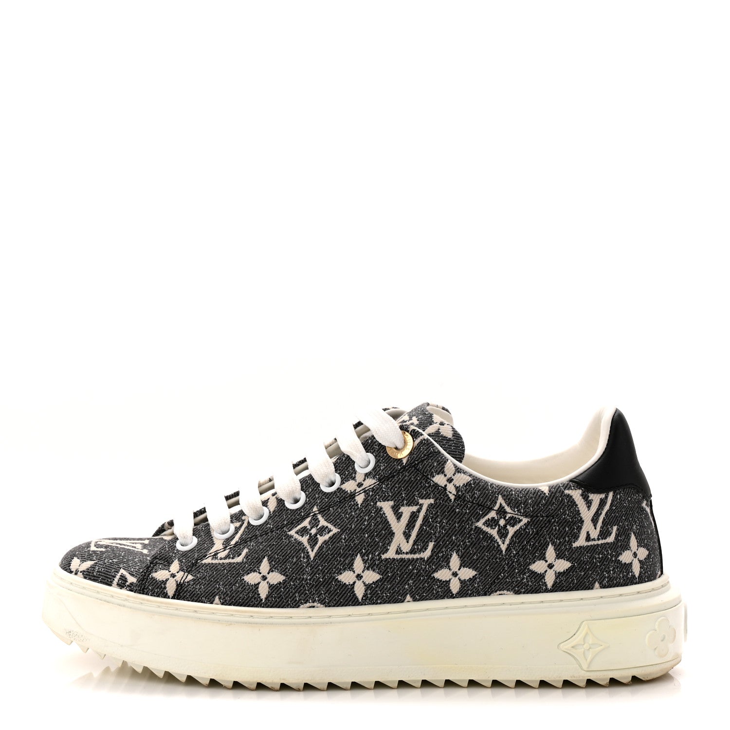 Louis Vuitton Denim Monogram Time Out Sneakers 39
