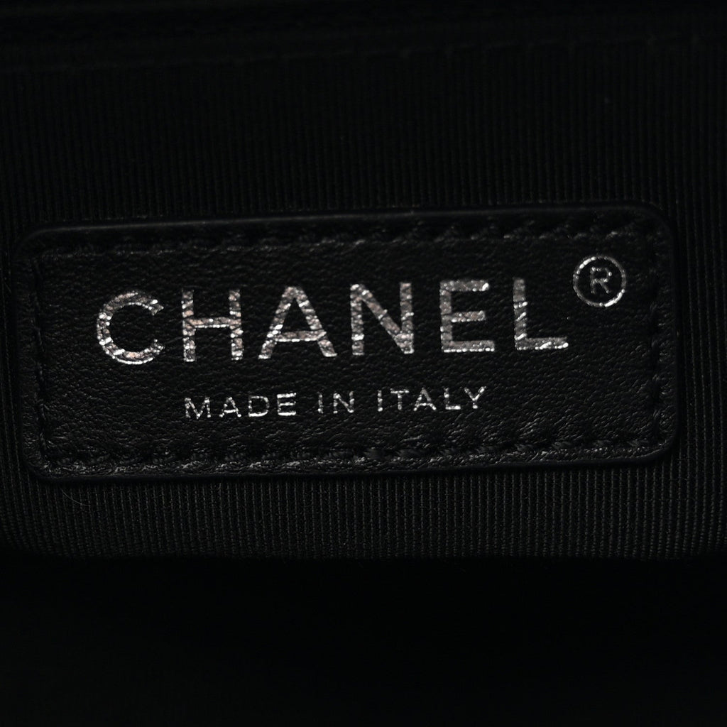 Chanel Aged Calfskin Quilted Small Gabrielle Hobo So Black