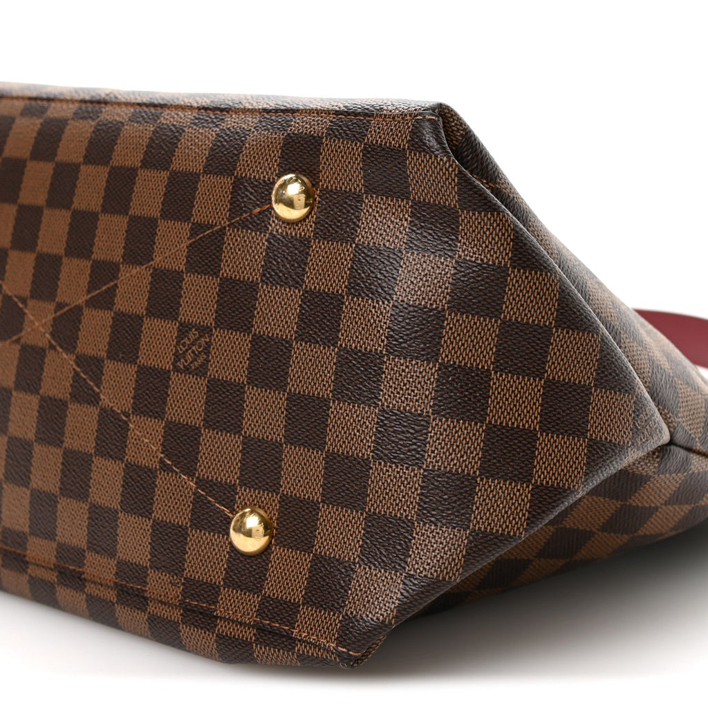 Louis Vuitton Damier Ebene Calfskin Maida Black