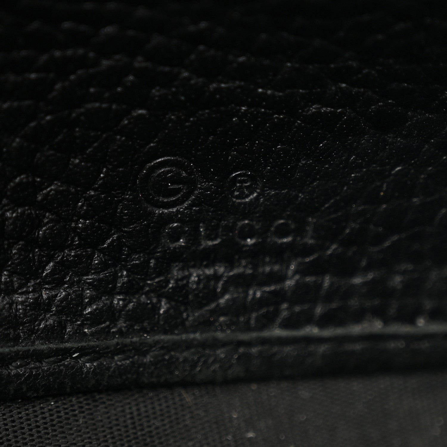 Gucci Pebbled Calfskin Large Soho Continental Wallet Black