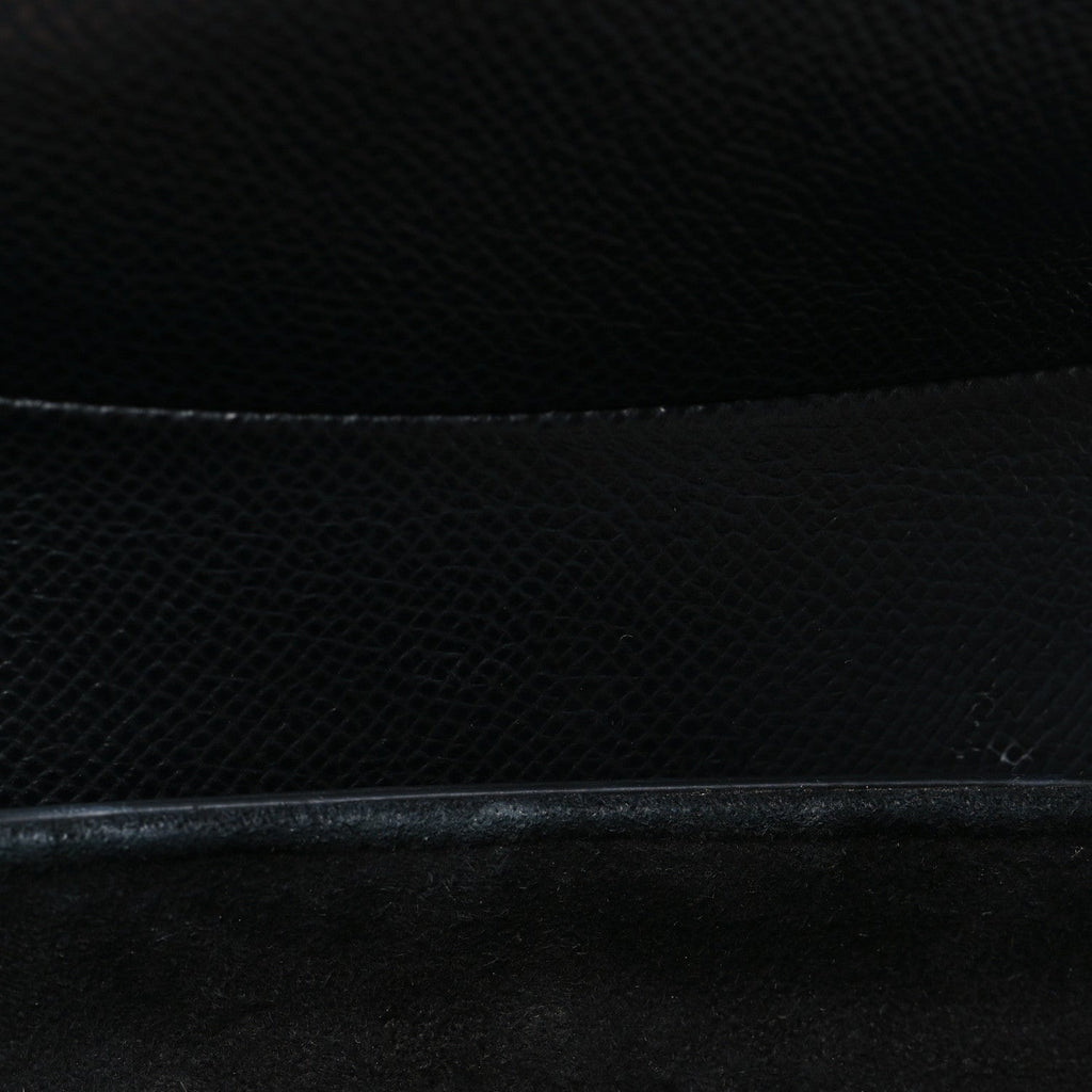 Christian Dior Grained Calfskin Saddle Bag Black