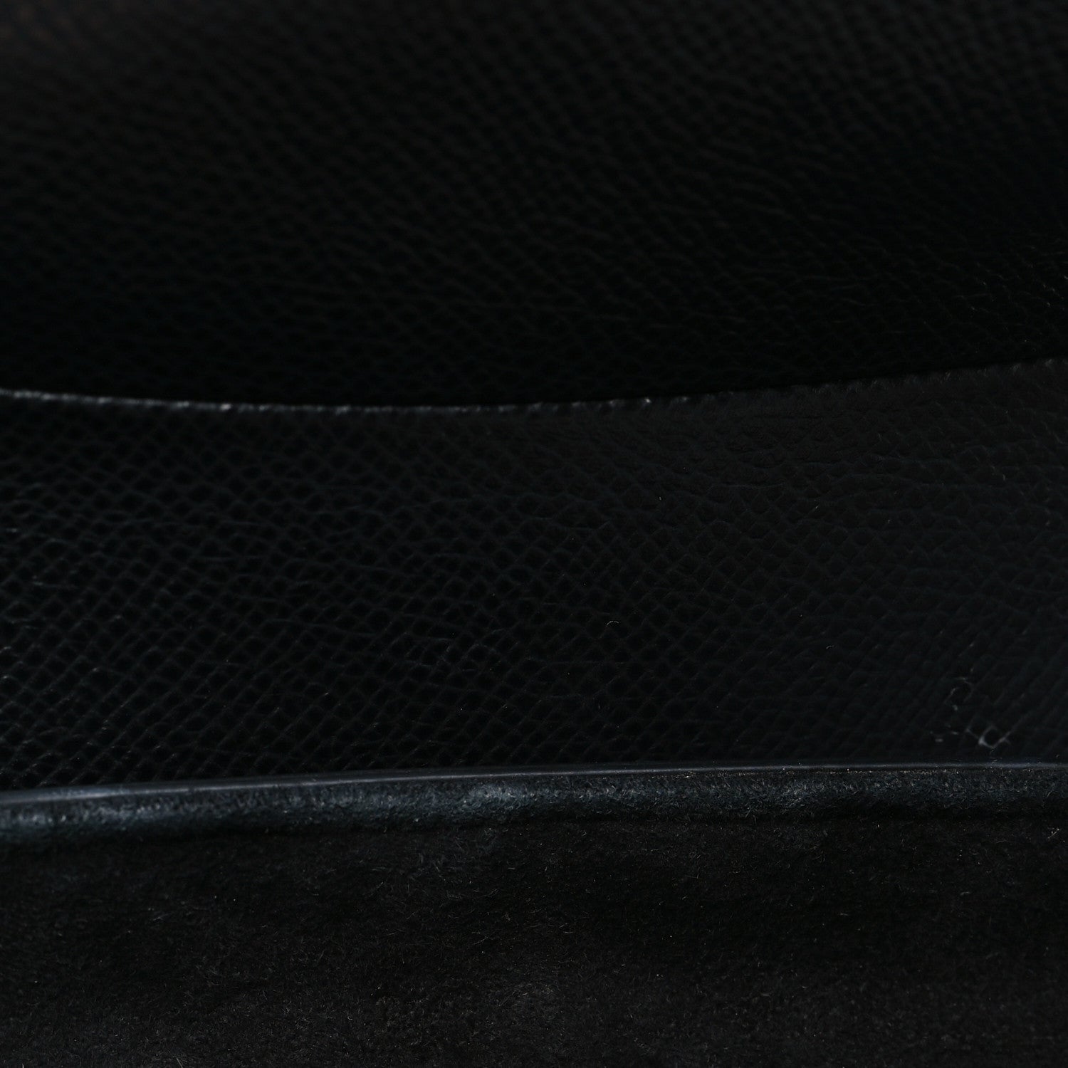 Christian Dior Grained Calfskin Saddle Bag Black