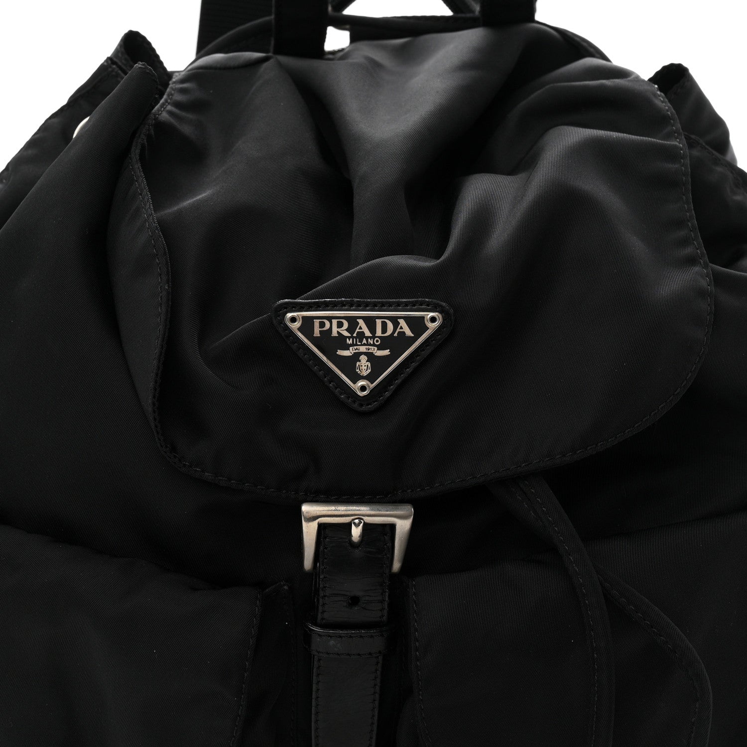 Prada Tessuto Nylon Vela Medium Backpack Black