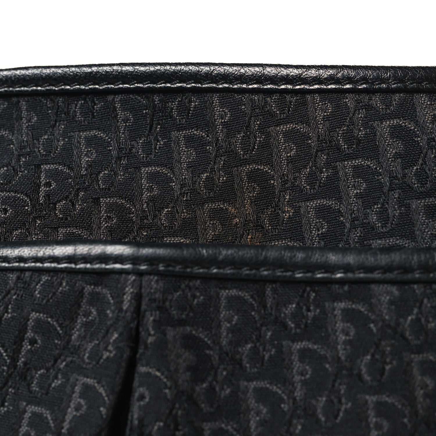 Christian Dior Canvas Diorissimo Buckle Messenger Black