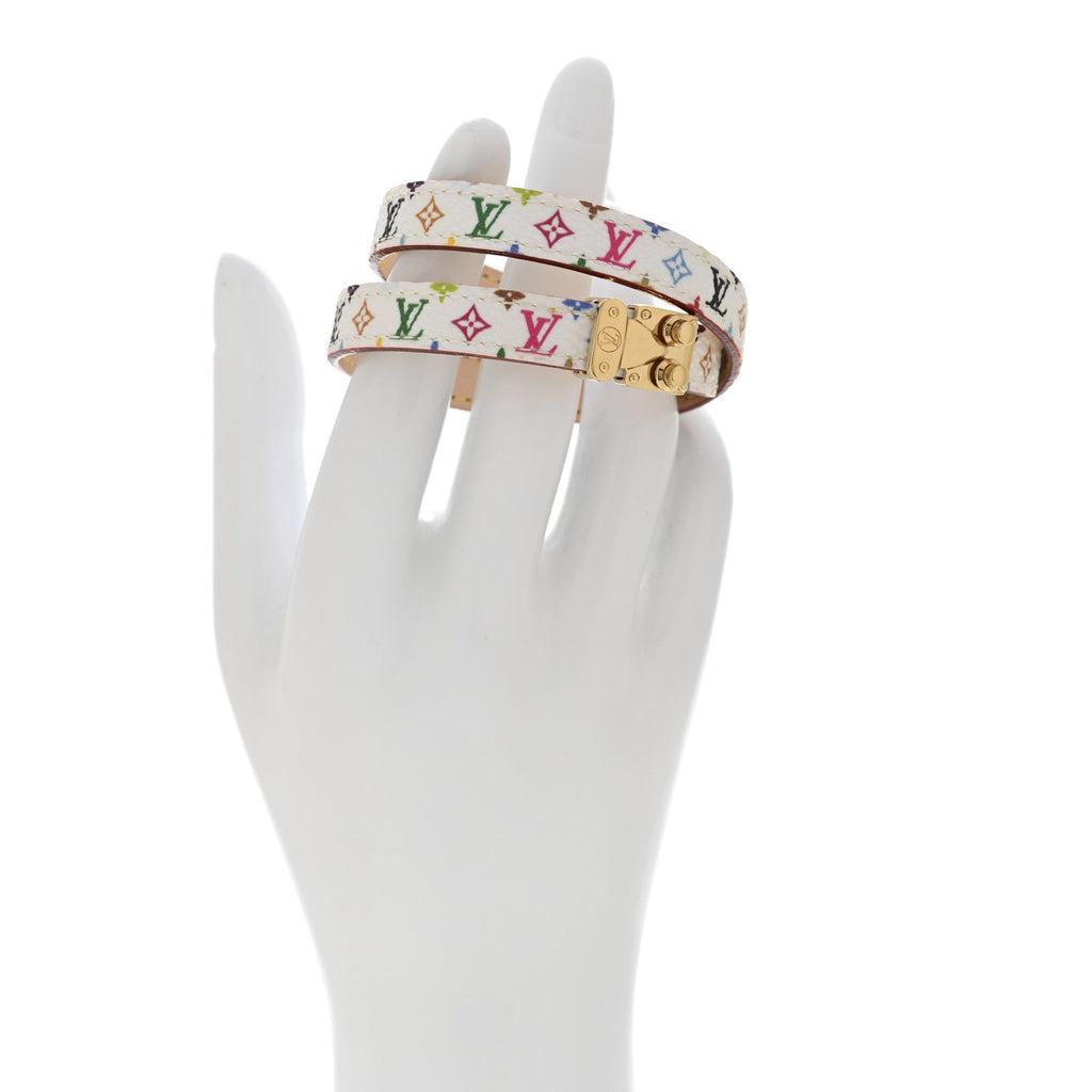 Louis Vuitton LV X TM Monogram Multicolor LV Signature Bracelet 17 White