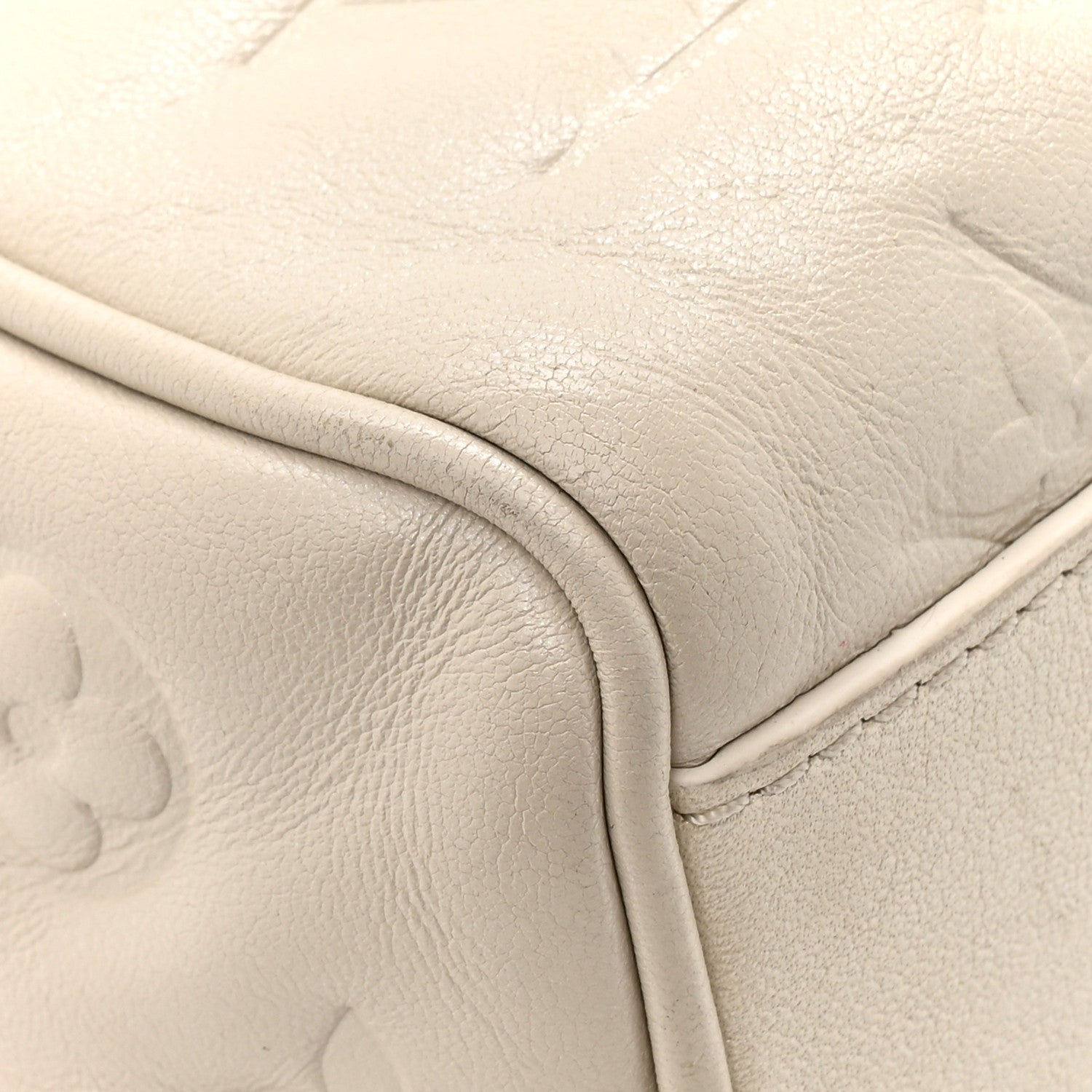 Louis Vuitton Lambskin Embossed Monogram Fall in Love Speedy 22 Bandouliere Ivory