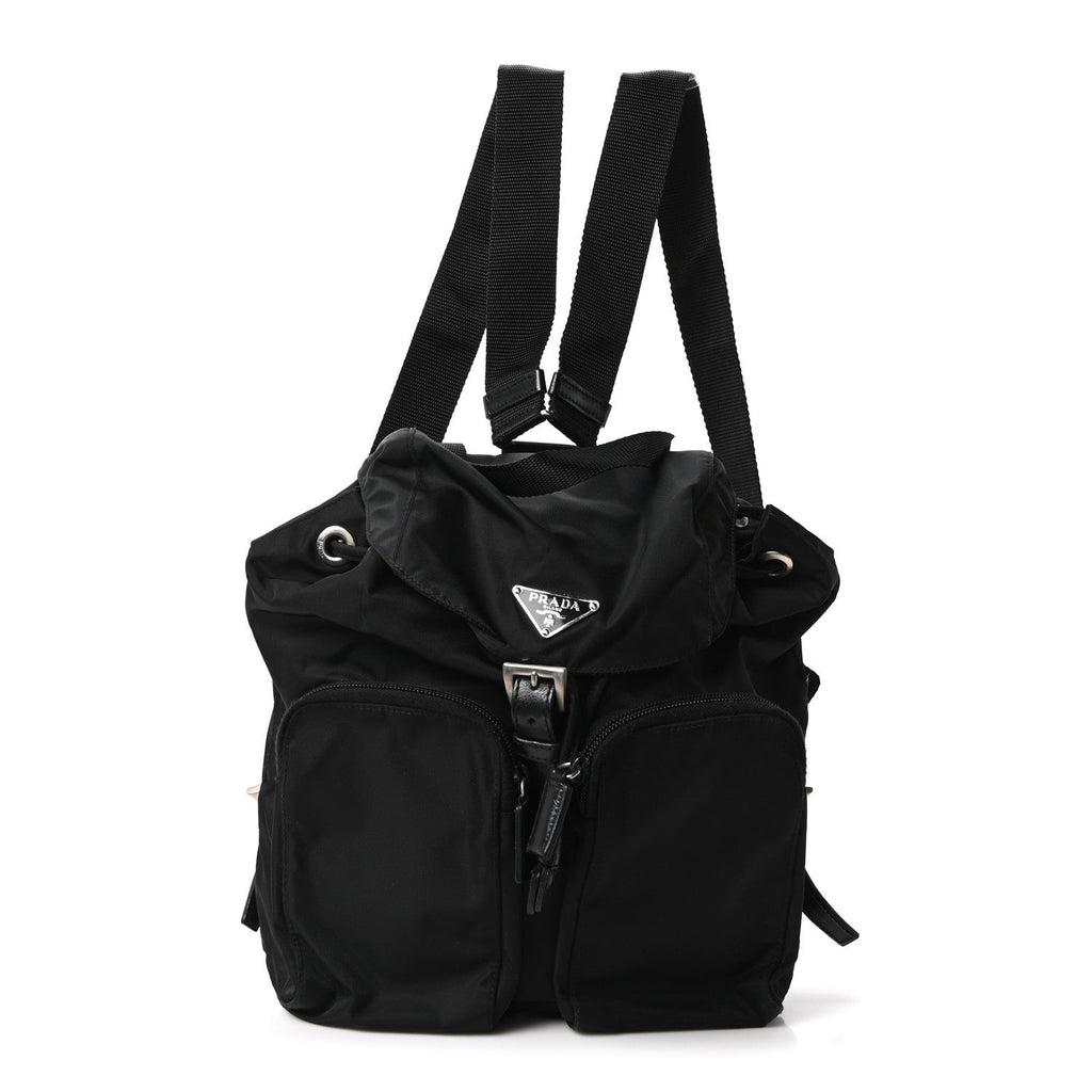 Prada Nylon Vela Small Backpack Black