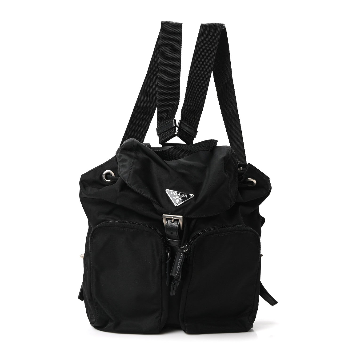 Prada Nylon Vela Small Backpack Black