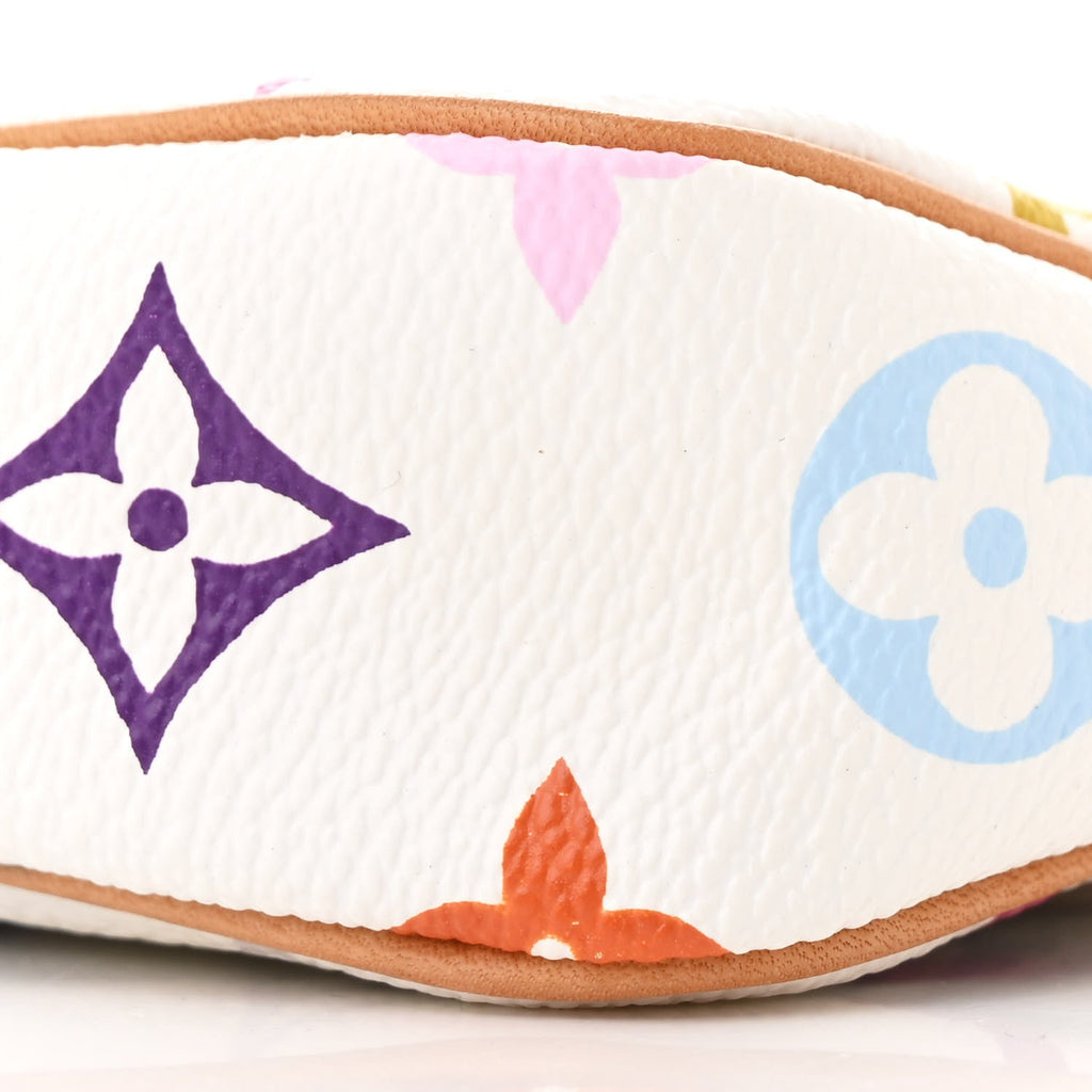 Louis Vuitton Monogram Multicolor Pochette Accessories White