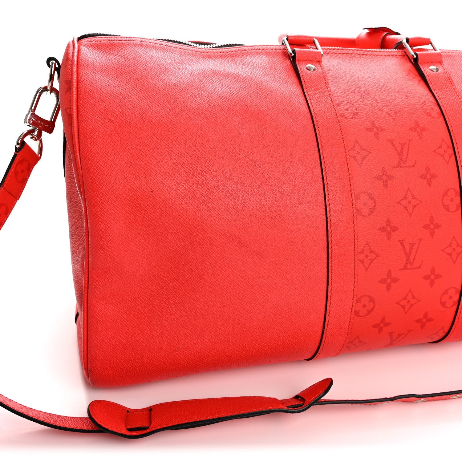 Louis Vuitton Taigarama Keepall Bandouliere 50 Fire Red