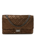 Chanel Metallic Aged Calfskin Quilted 2.55 Reissue 227 Flap Bronze