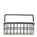 Chanel Brass Calfskin Grocery By Chanel Minaudiere Shopping Basket Silver