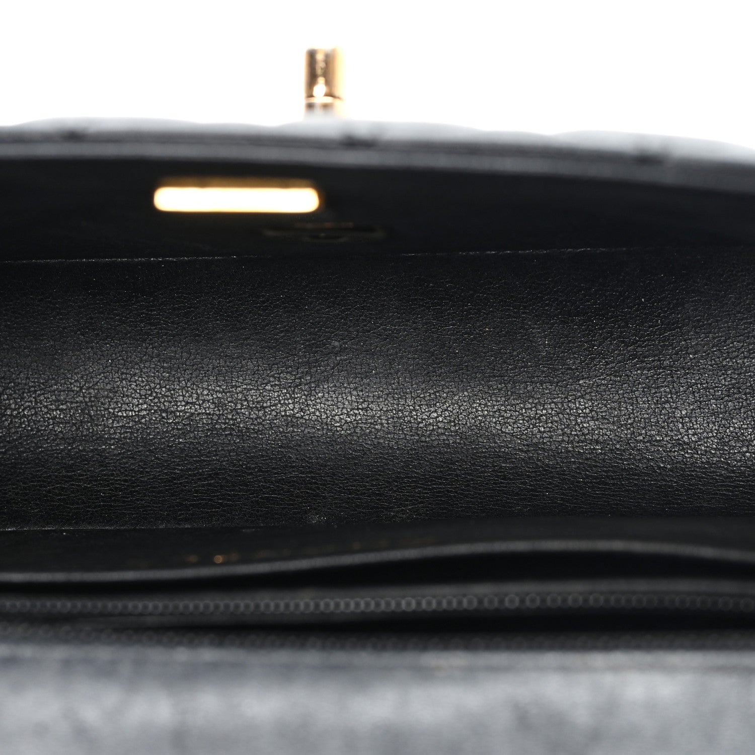 Chanel Lambskin Quilted Mini Rectangular Flap Black