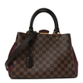 Louis Vuitton Damier Ebene Cuir Taurillon Brittany Bordeaux