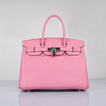 Hermes Birkin 30cm Togo Leather Handbags Cherry Pink Silver