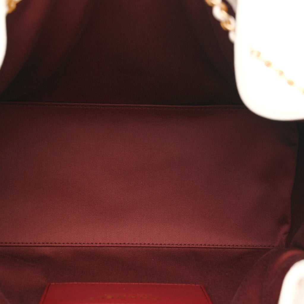 Chanel Caviar Quilted Small Chanel 25 Handbag White