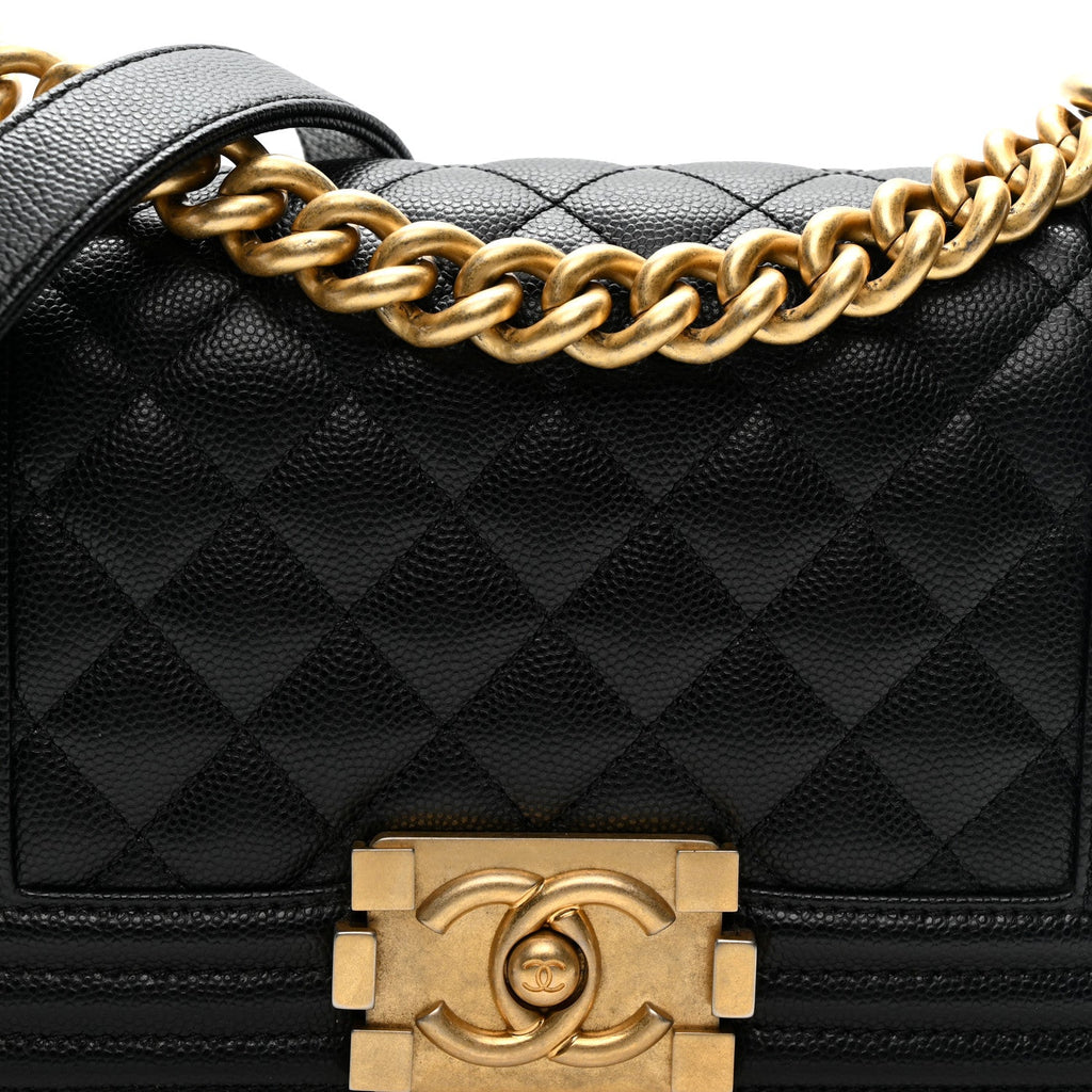 Chanel Caviar Quilted Small Boy Flap Black