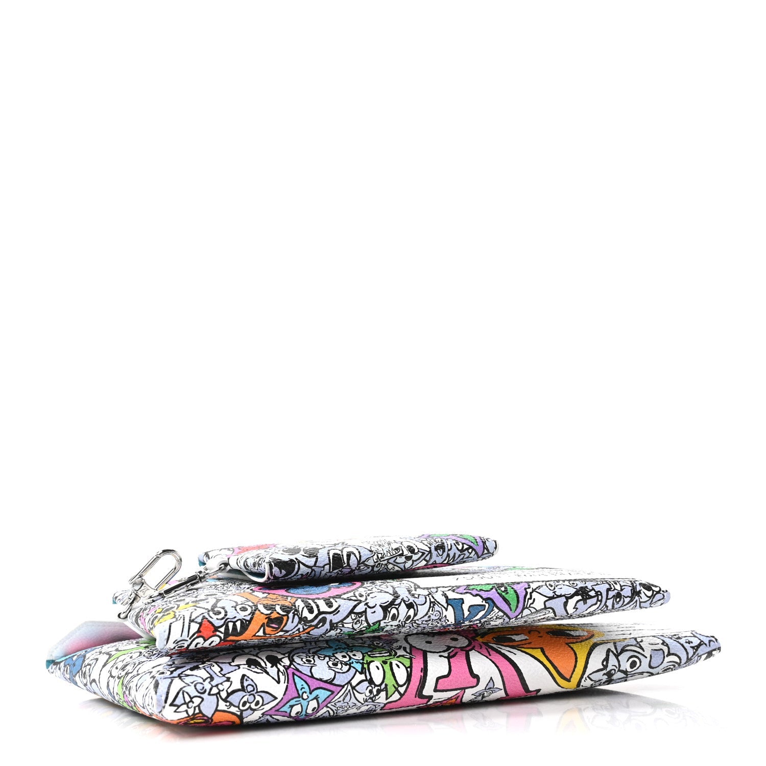 Louis Vuitton Monogram Comics Trio Envelope Pouch Multicolor