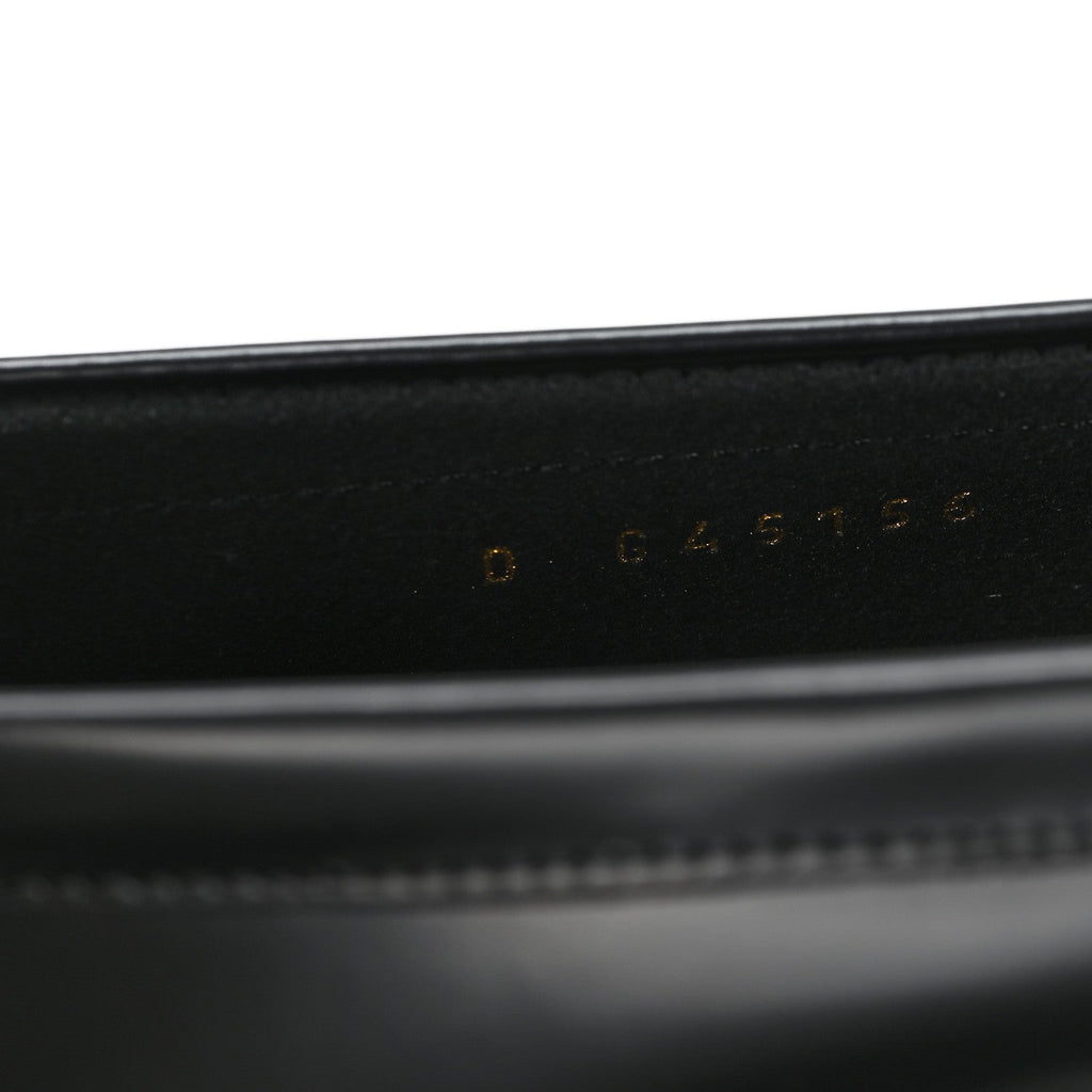 Calfskin Metal CC Loafers 40.5 Black
