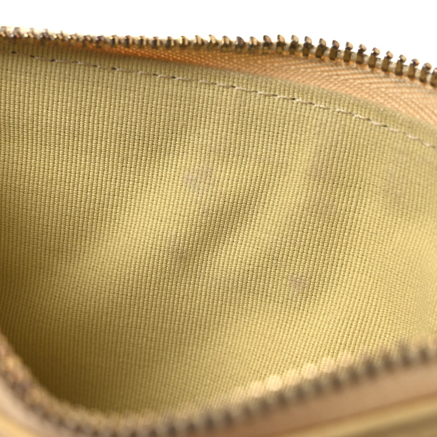 Caviar Quilted Studded CC Small Pouch Yellow