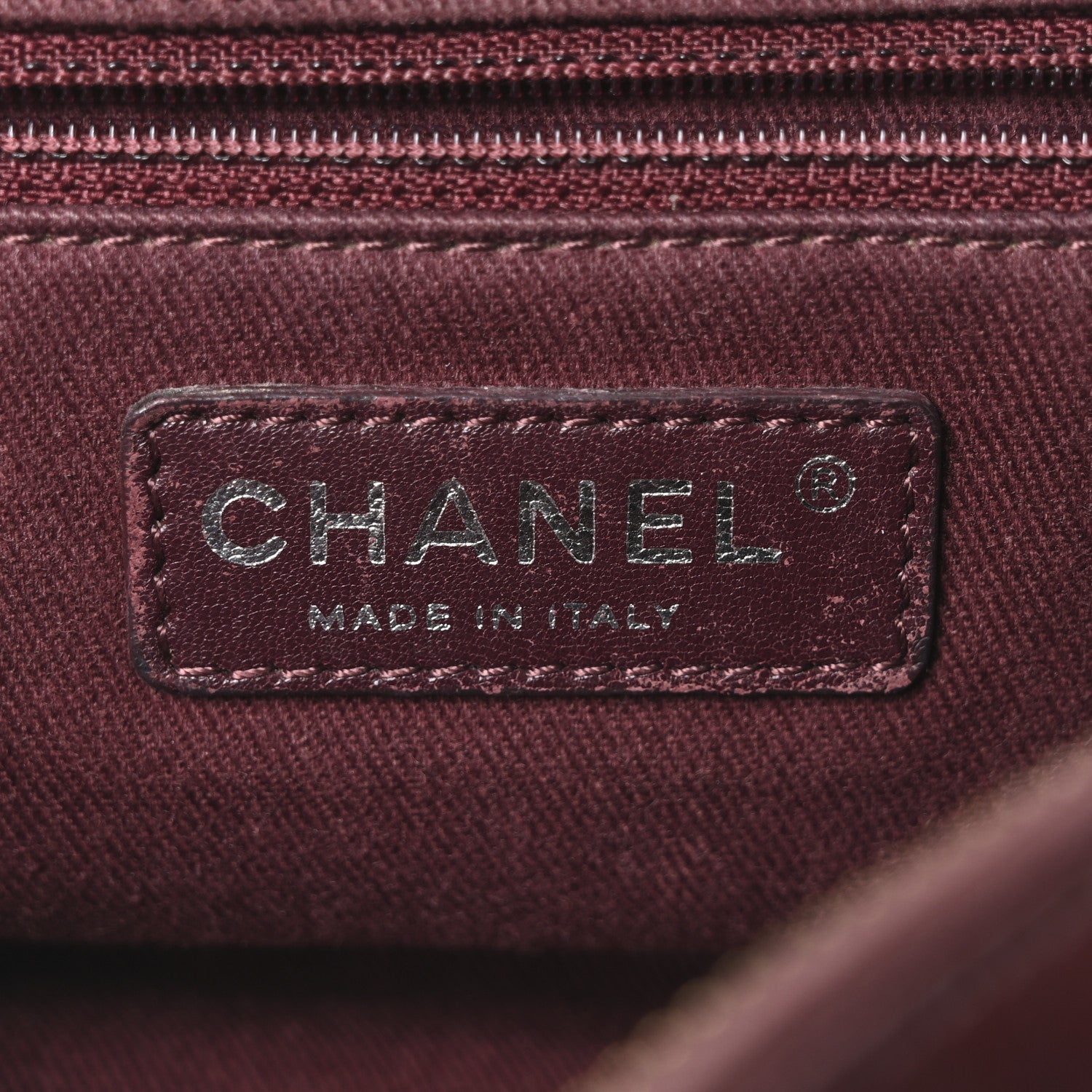Chanel Aged Calfskin Medium New Portobello Flap Burgundy