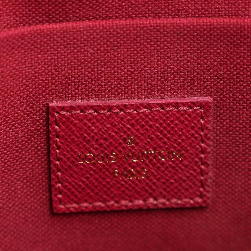 Louis Vuitton Monogram Pochette Felicie Chain Wallet Fuchsia