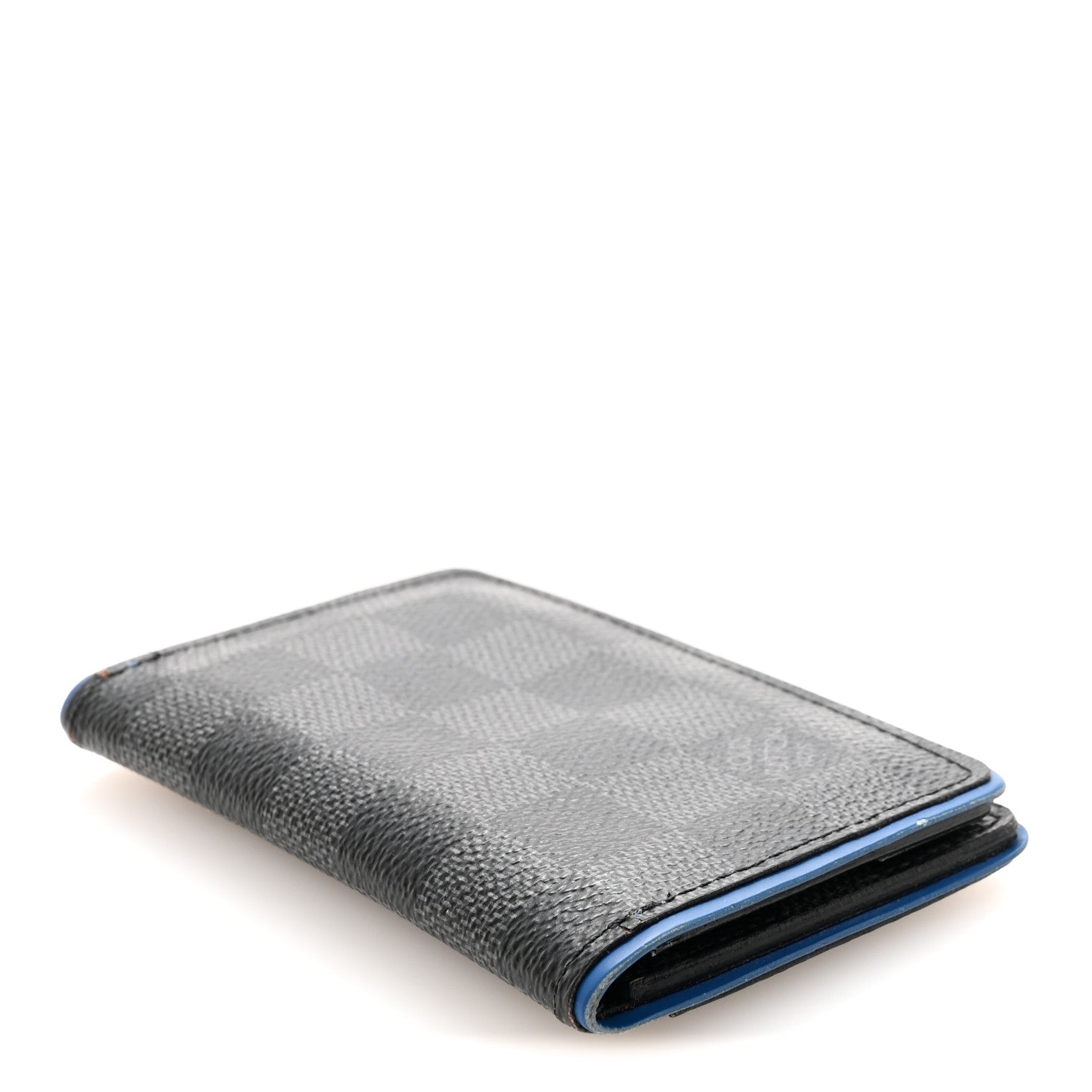 Louis Vuitton Damier Graphite Pocket Organizer Bleu Neon