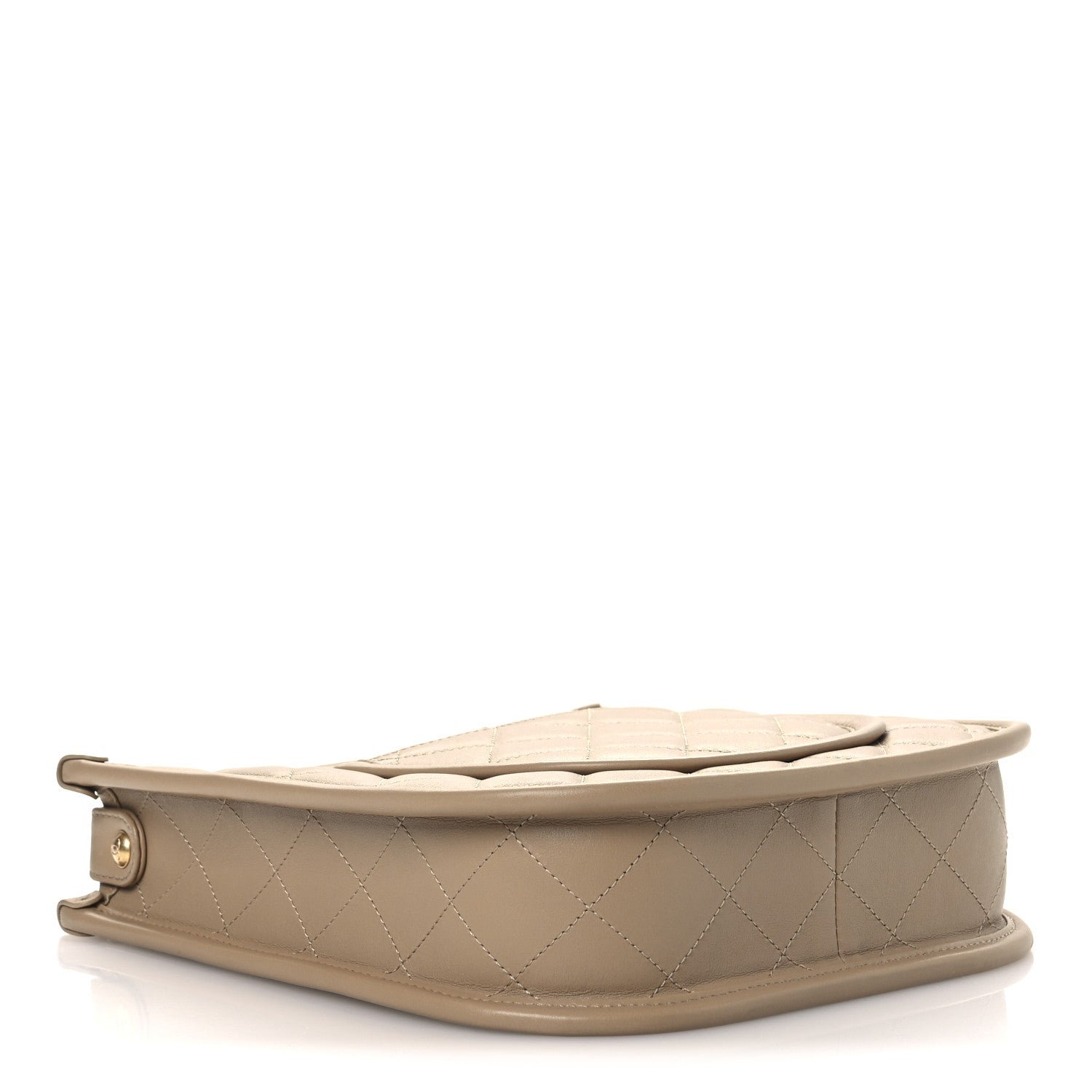 Chanel Calfskin Quilted Small Hobo Beige