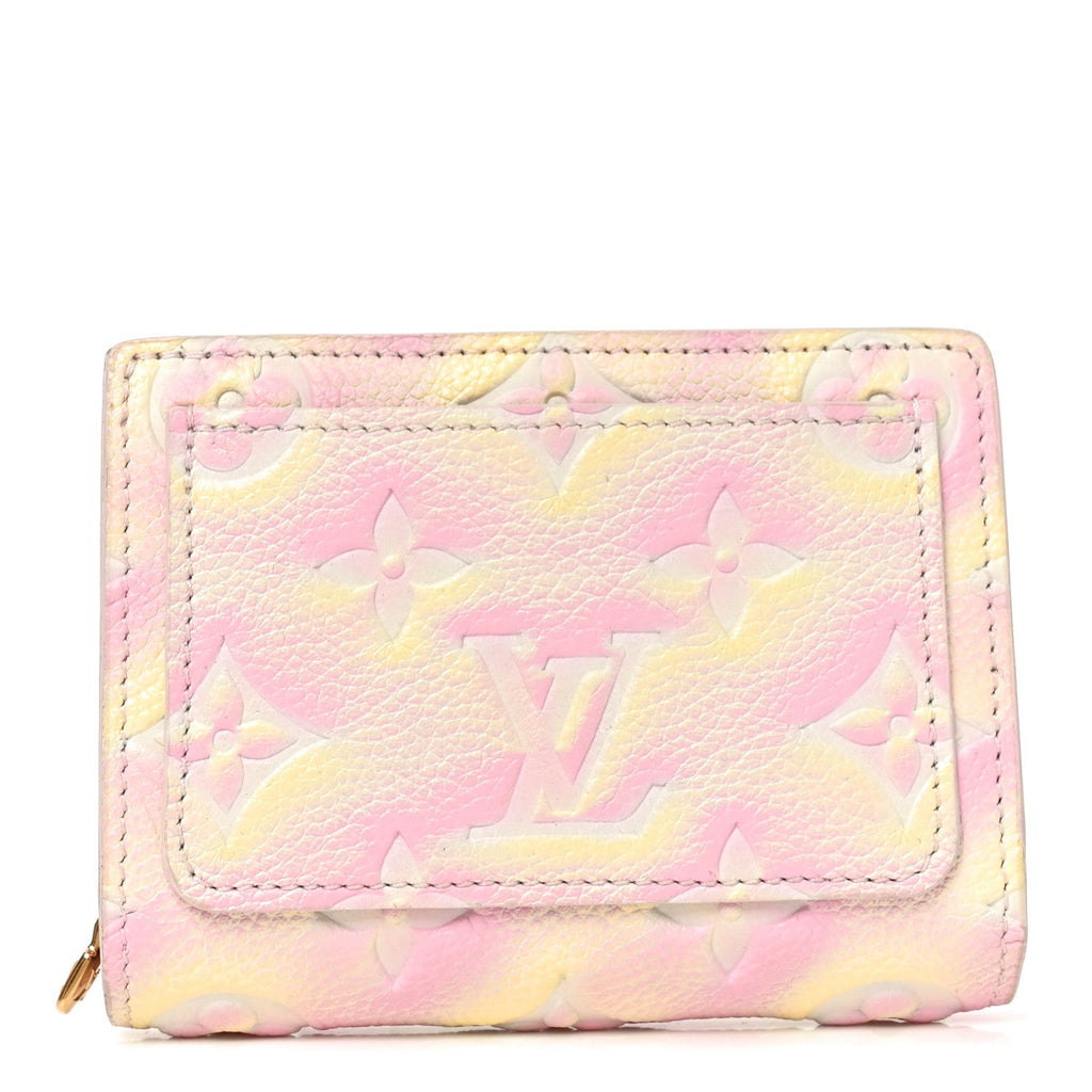 Louis Vuitton Empreinte Monogram Summer Stardust Clea Wallet Pink