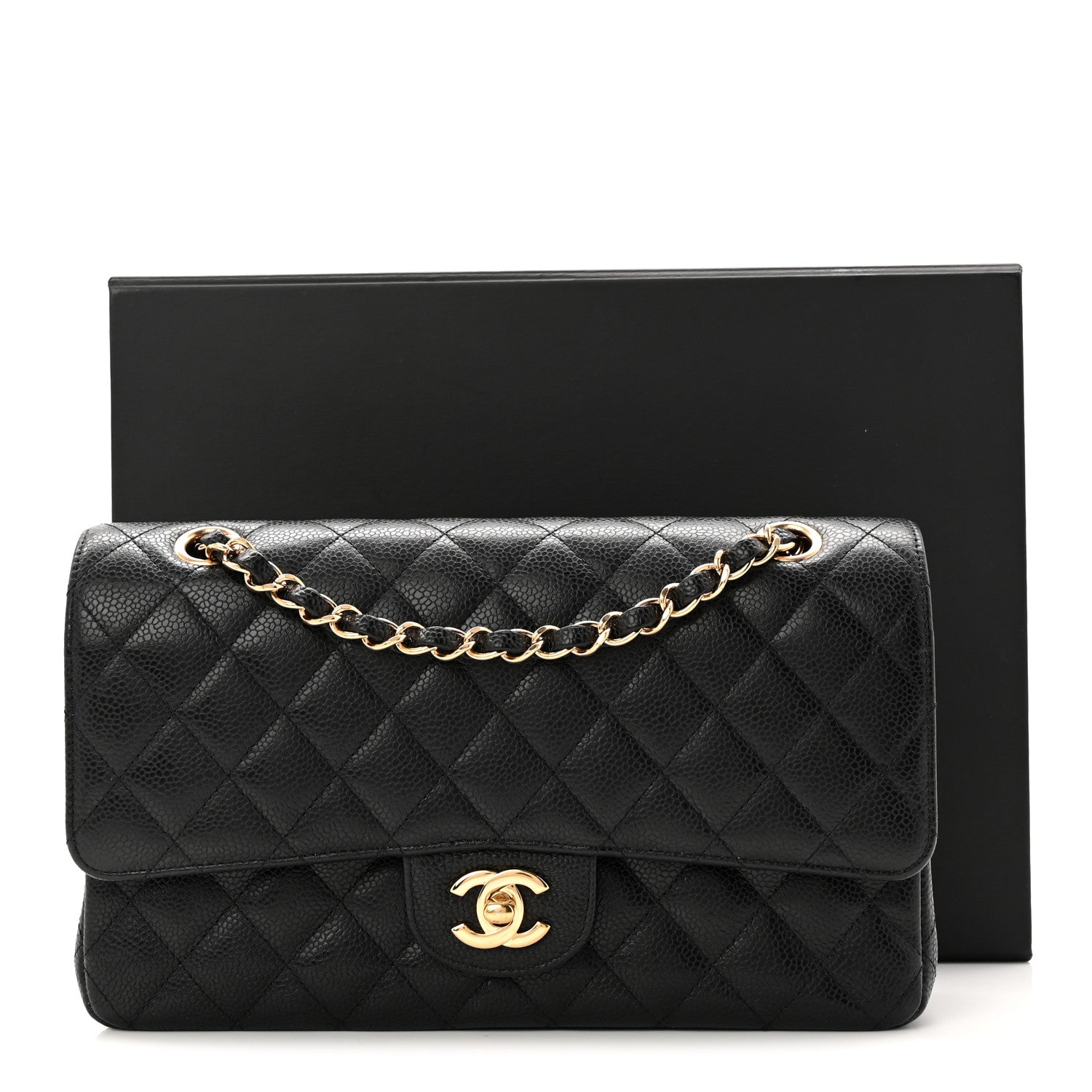 Chanel Caviar Quilted Medium Double Flap Black