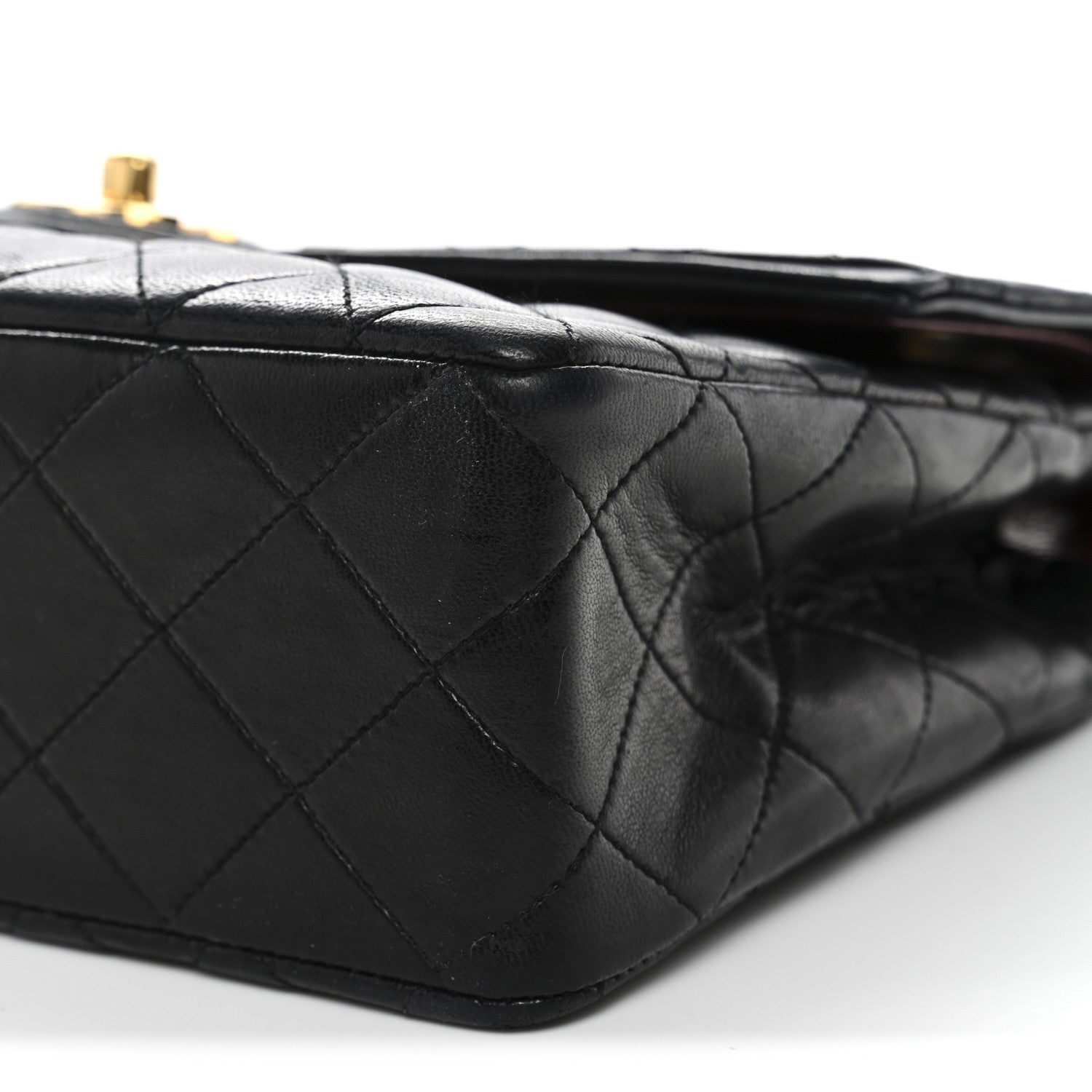Chanel Lambskin Quilted Medium Single Flap Black