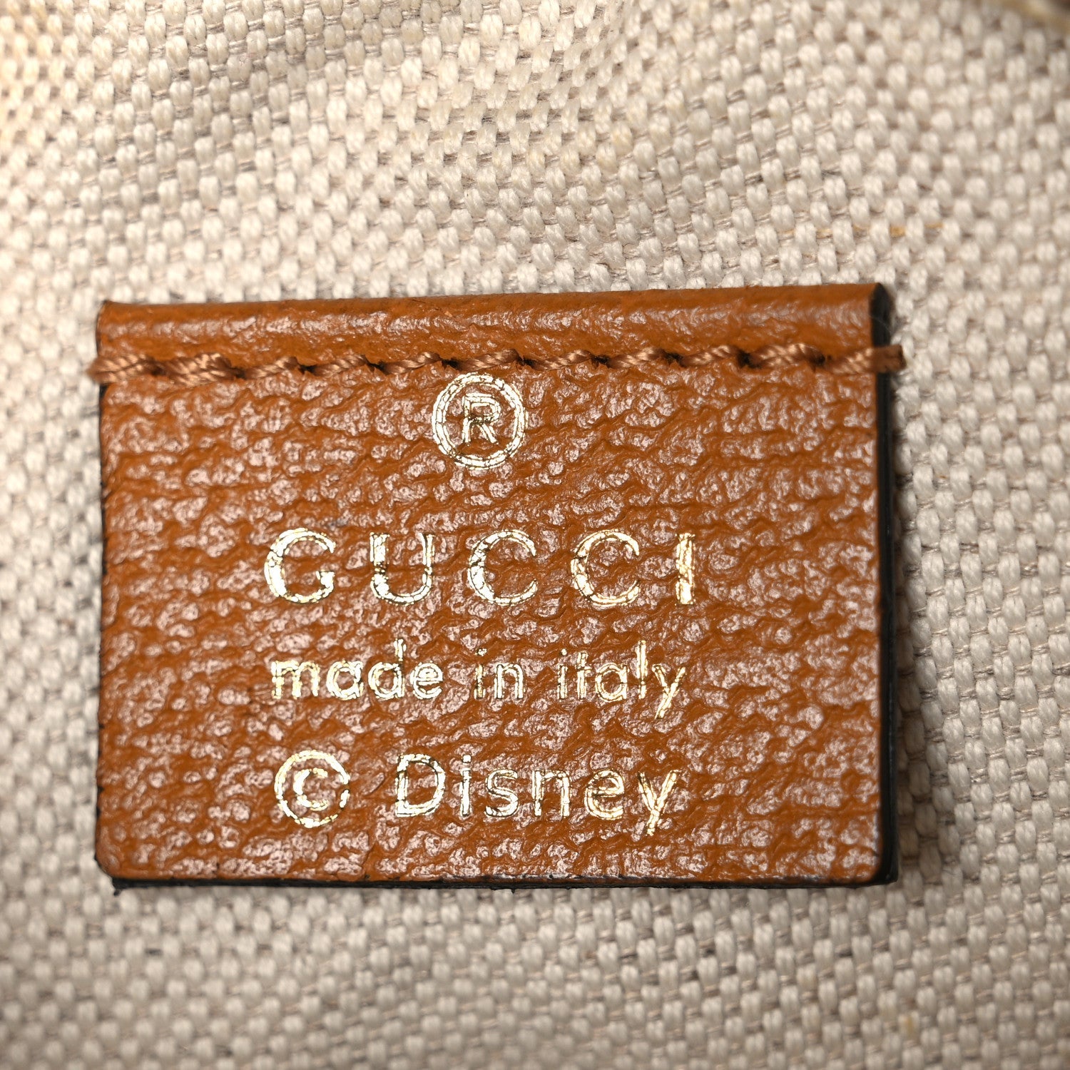 Gucci X DISNEY Mini Vintage GG Supreme Monogram Mickey Mouse Round Shoulder Bag Beige Vintage Sun Oil