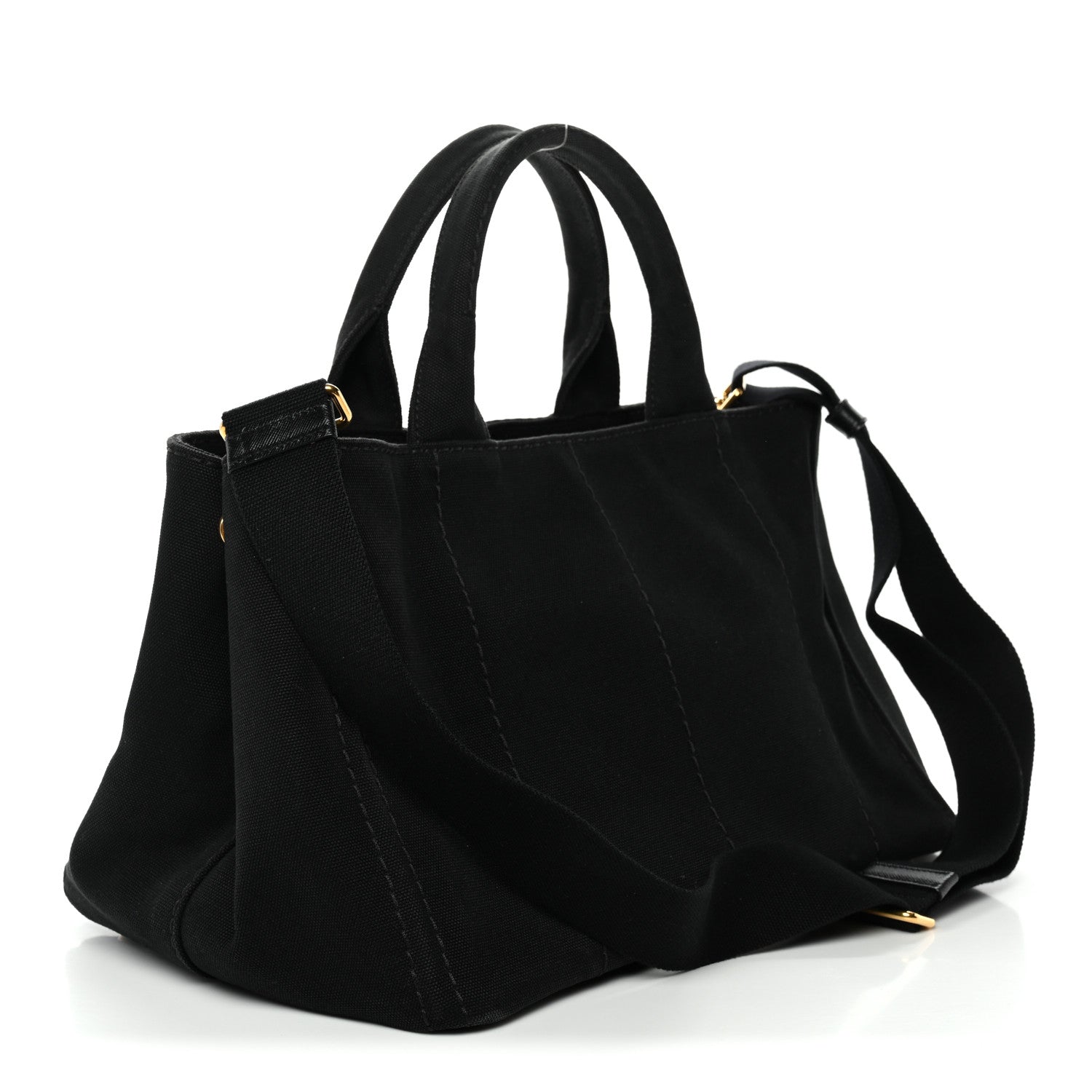 Prada Canapa Logo Tote Black