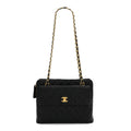 Chanel Caviar Quilted Flap Shoulder Bag Black
