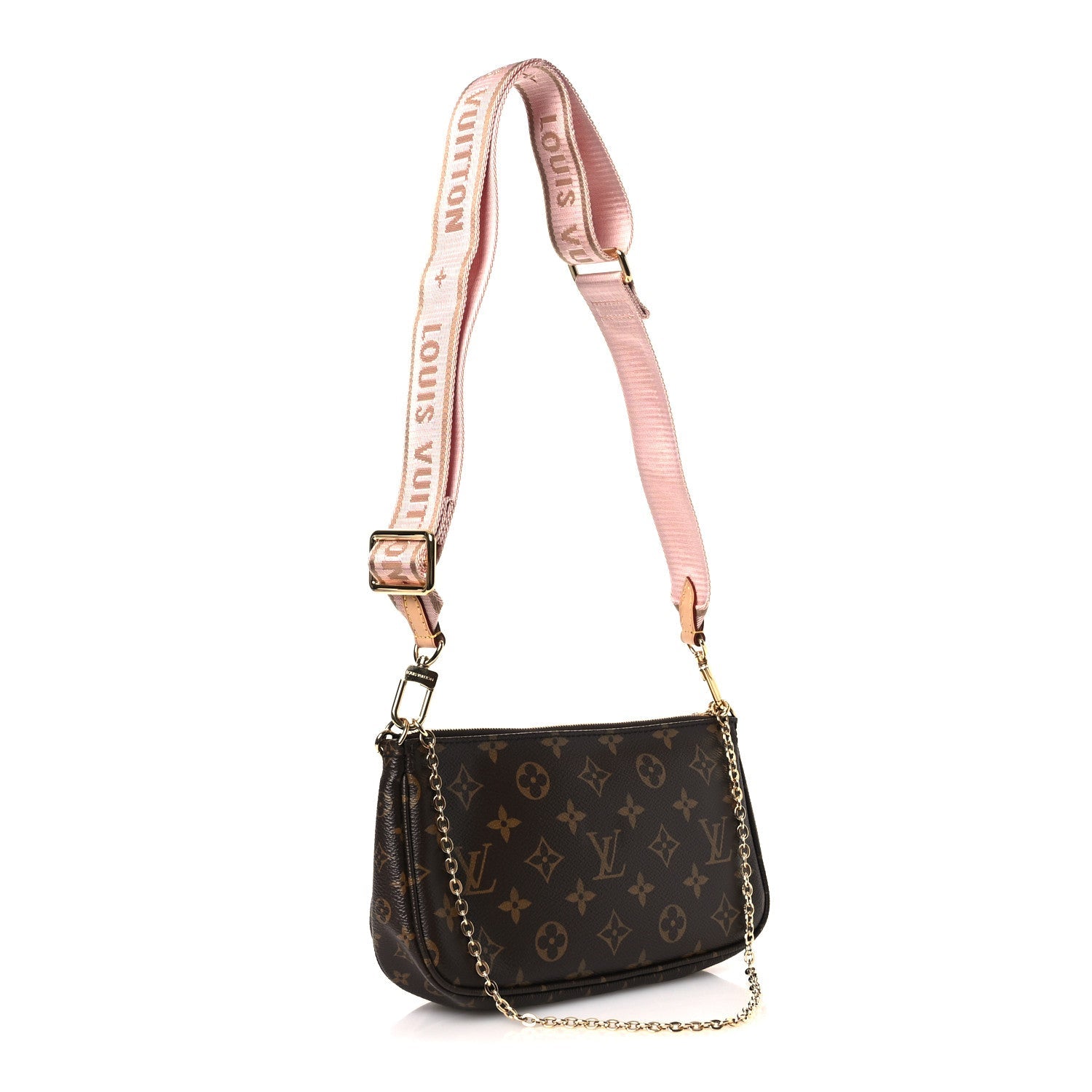 Louis Vuitton Monogram Multi Pochette Accessories Rose Clair