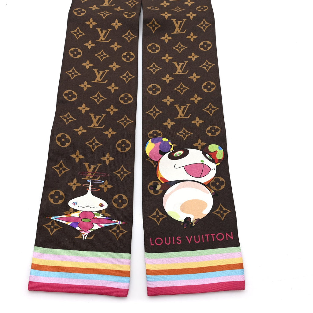 Louis Vuitton LV X TM Silk Monogram Superflat Character Bandeau Brown