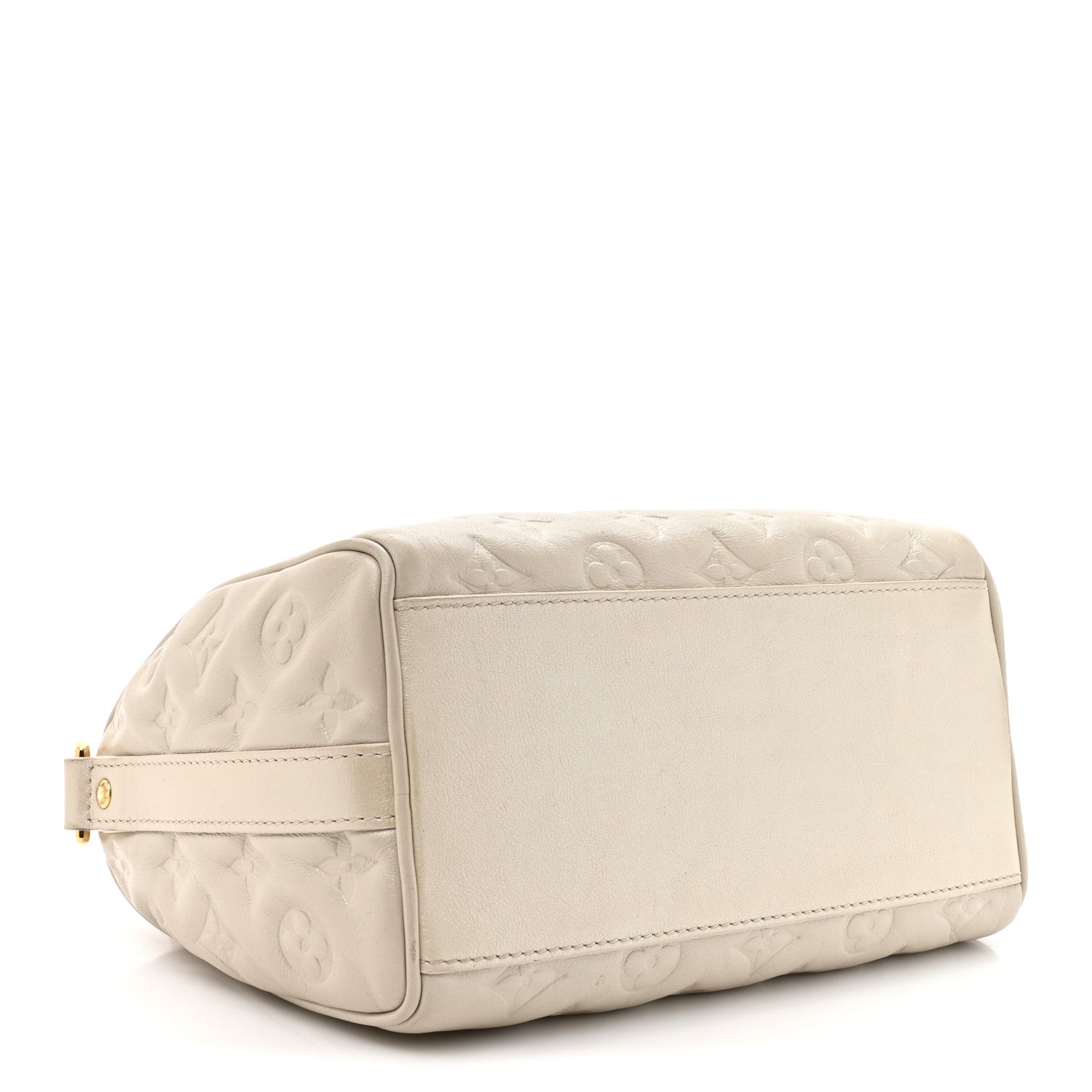 Louis Vuitton Lambskin Embossed Monogram Fall in Love Speedy 22 Bandouliere Ivory
