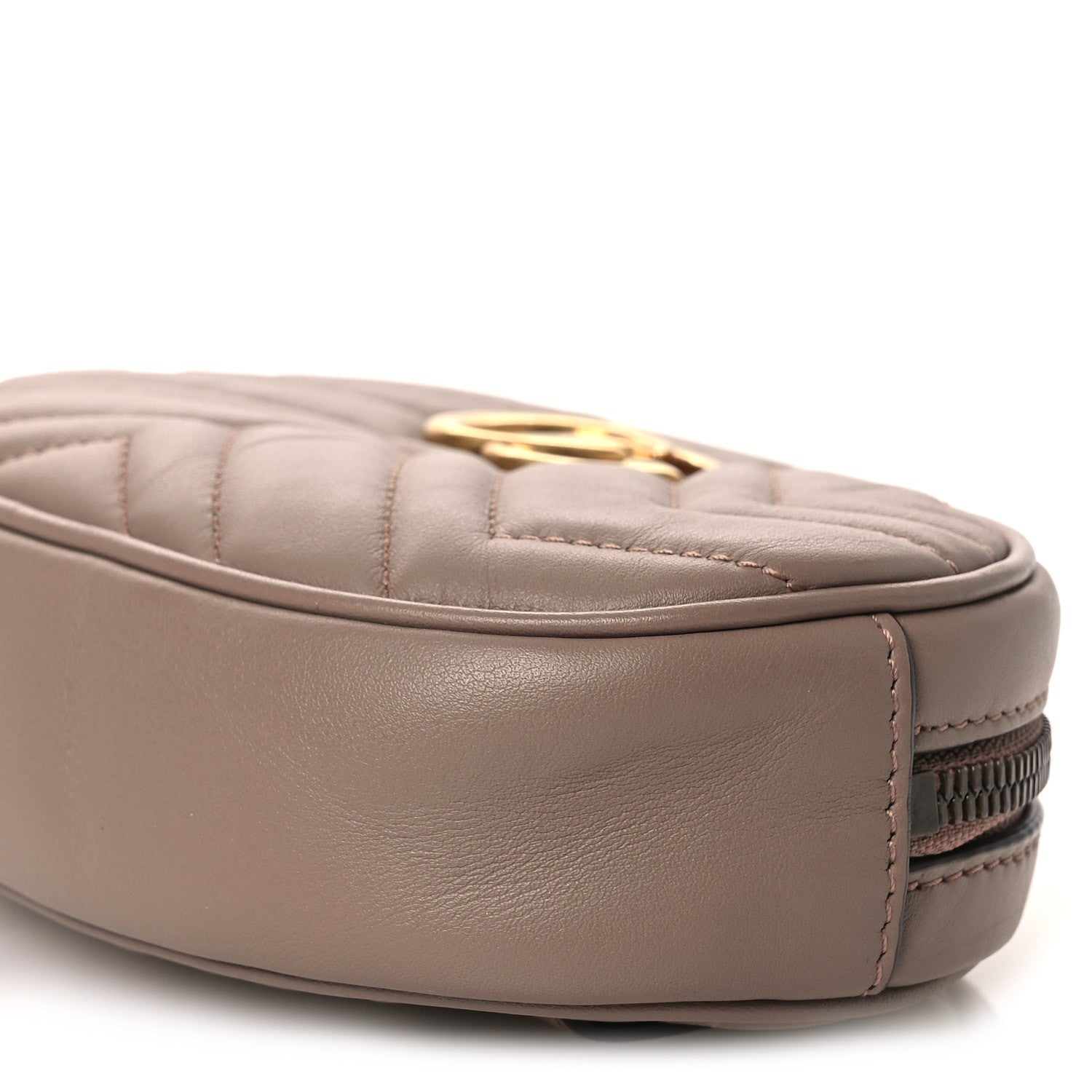 Gucci Calfskin Matelasse GG Marmont Belt Bag 85 34 Porcelain Rose