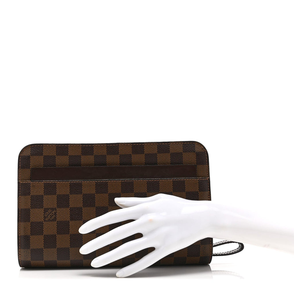 Louis Vuitton Damier Ebene Pochette Saint Louis Clutch