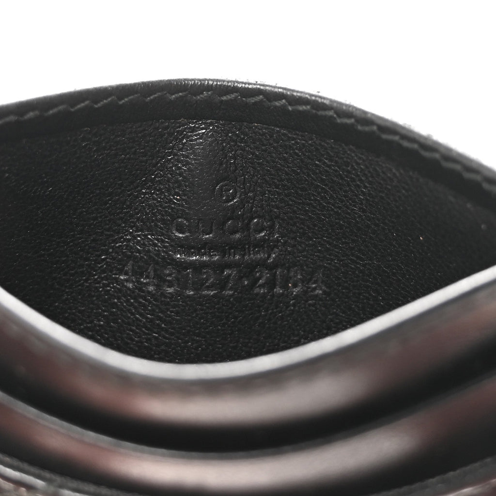 Gucci Calfskin Matelasse GG Marmont Card Holder Black