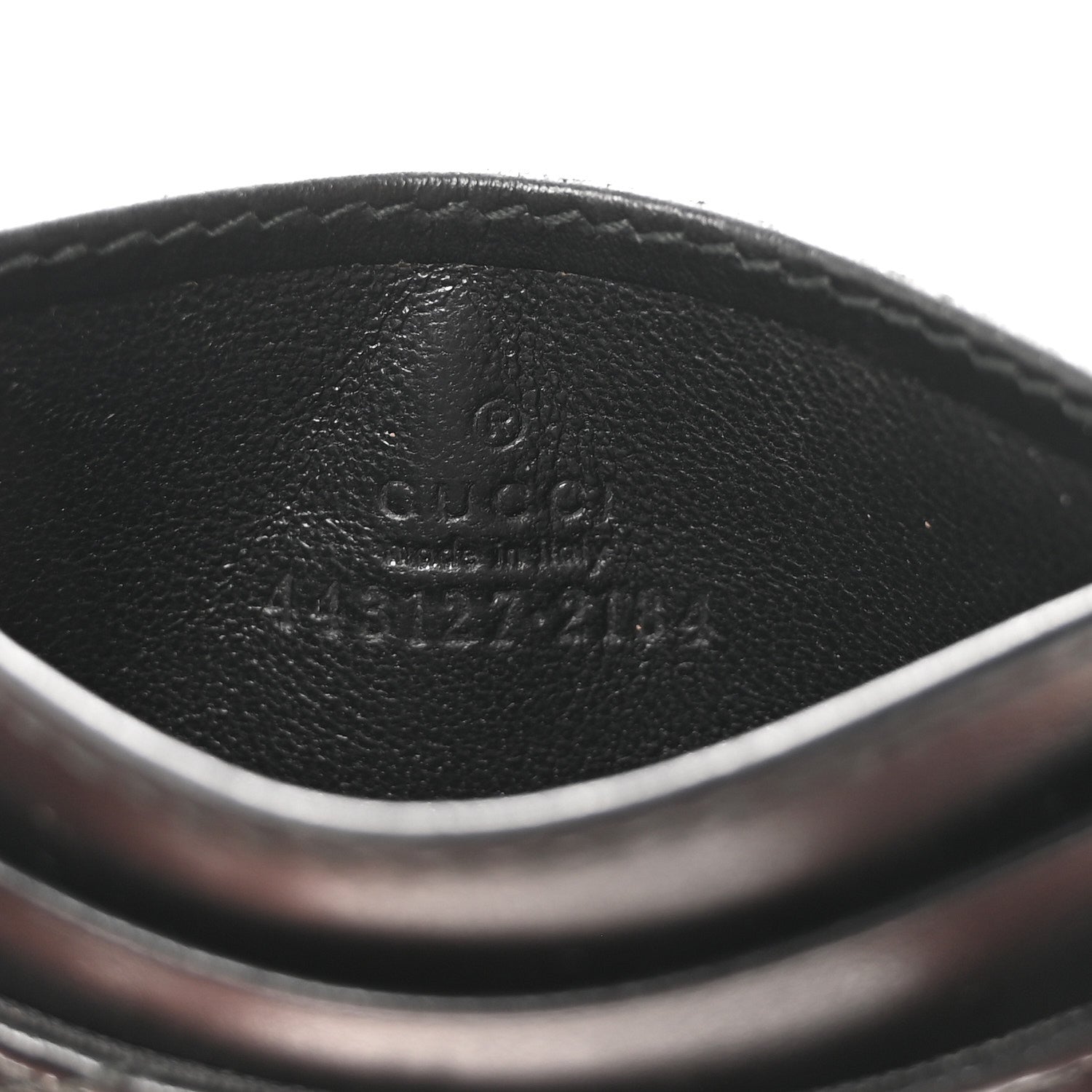 Gucci Calfskin Matelasse GG Marmont Card Holder Black