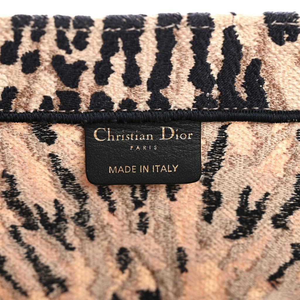 Christian Dior Canvas Embroidered Tie Dye Large Book Tote Multicolor
