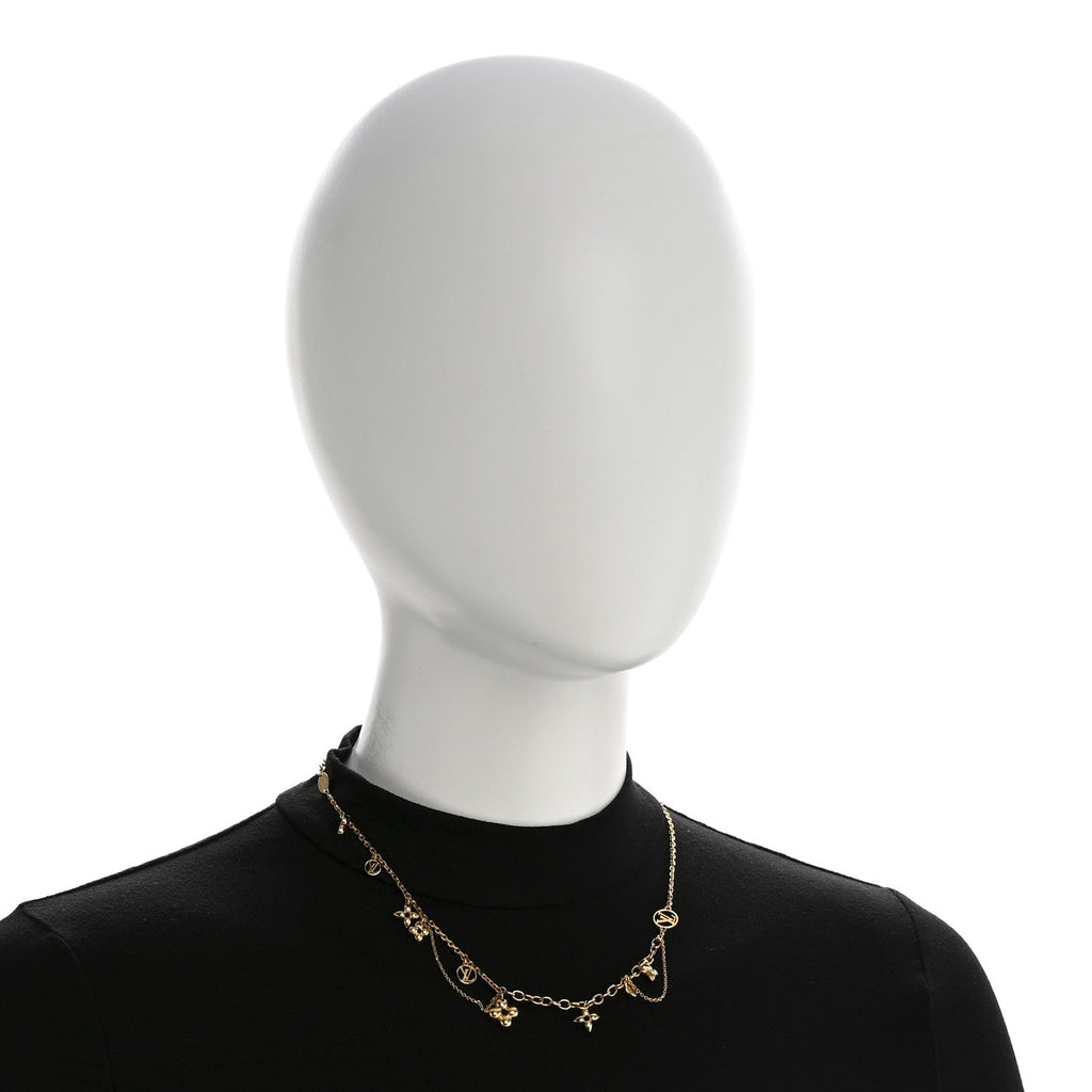 Louis Vuitton Metal Blooming Supple Necklace Gold