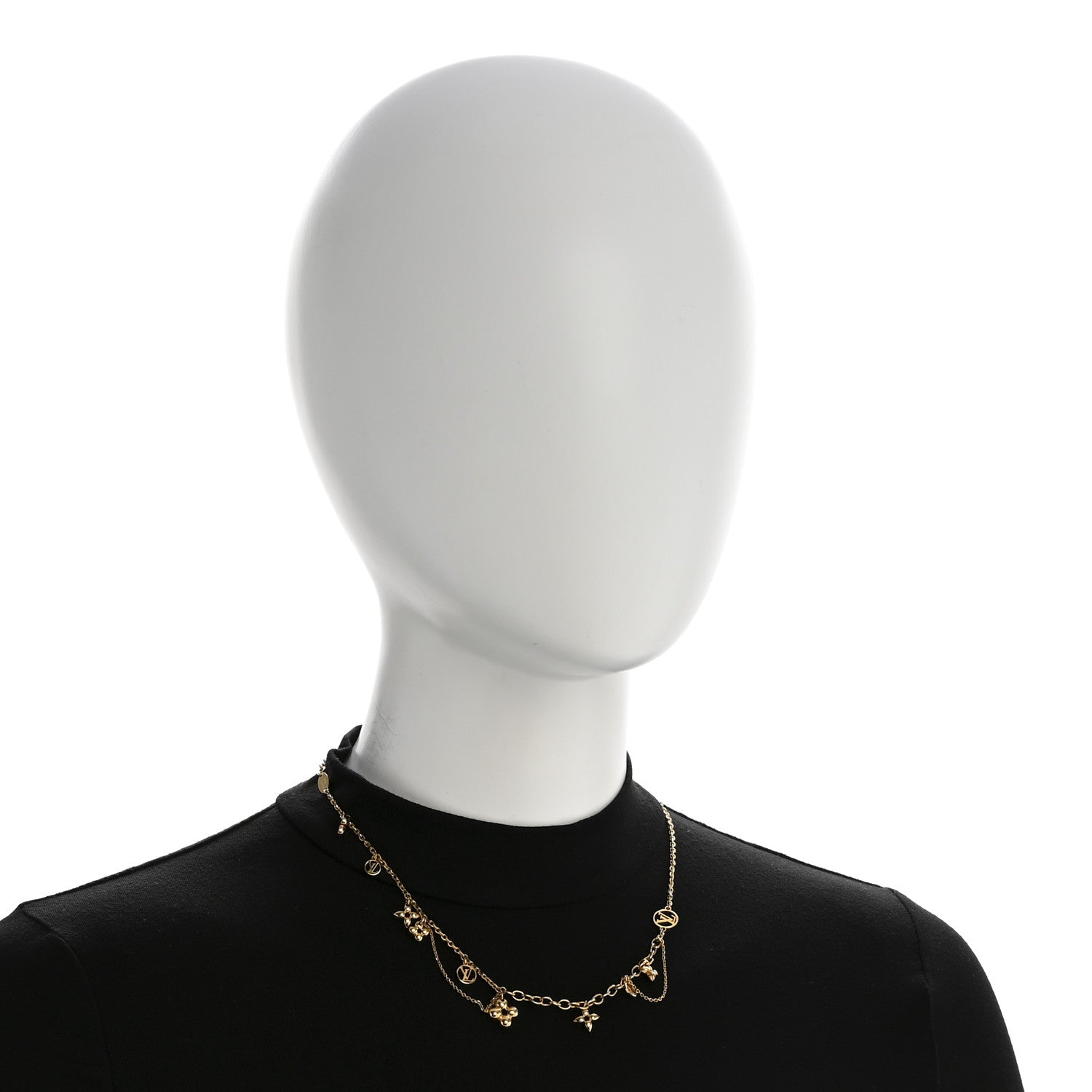 Louis Vuitton Metal Blooming Supple Necklace Gold