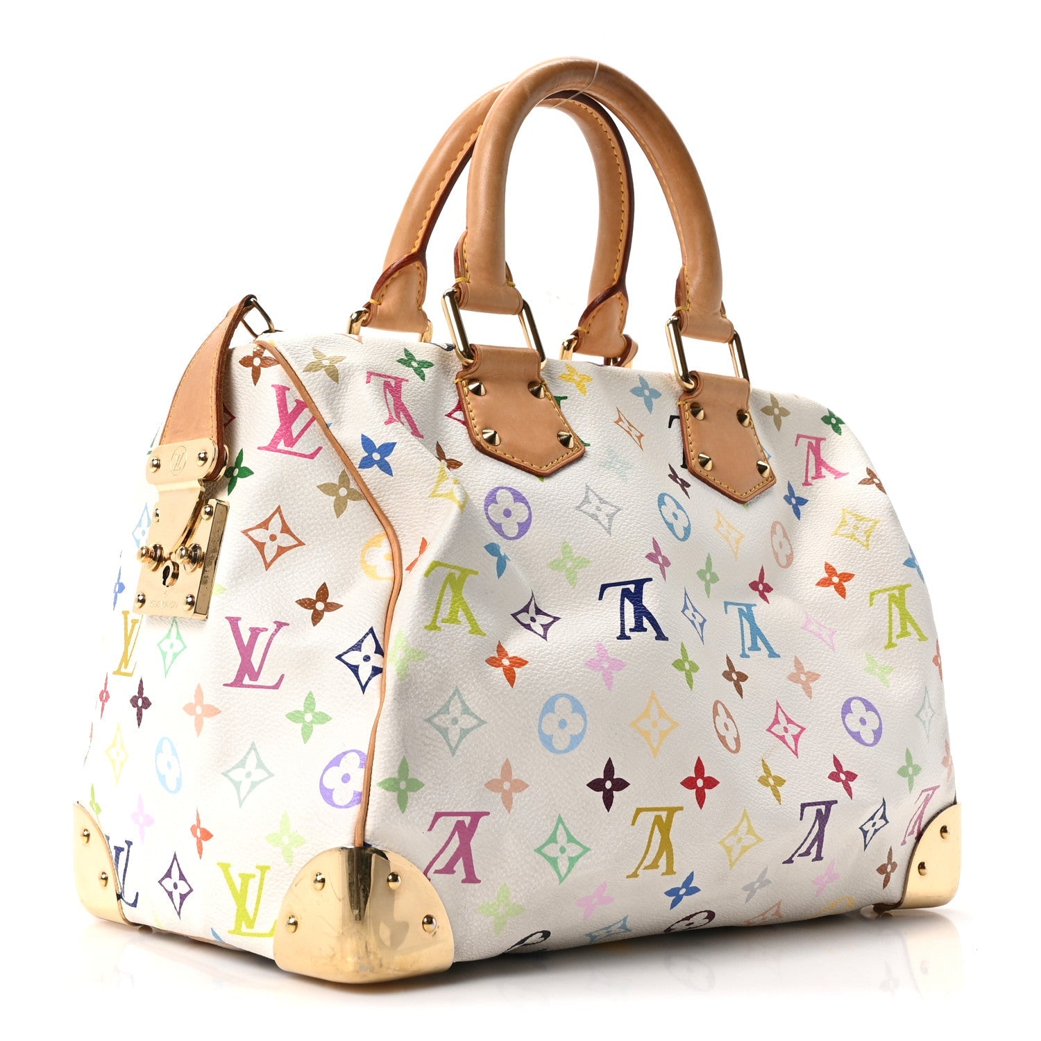 Louis Vuitton Monogram Multicolor Speedy 30 White
