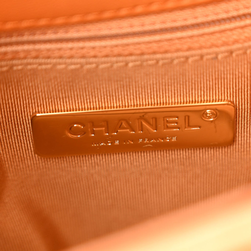 Chanel Lambskin Quilted Medium Chanel 19 Flap Light Brown