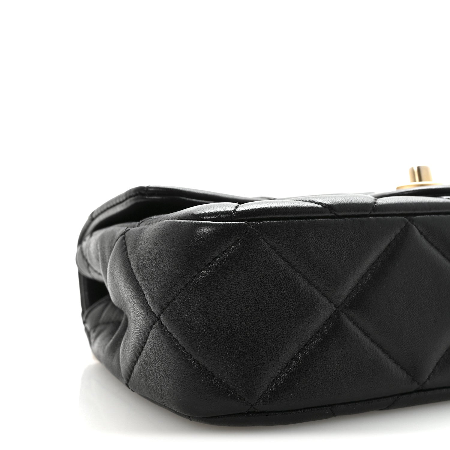 Chanel Lambskin Quilted Pearl Small Flap Black