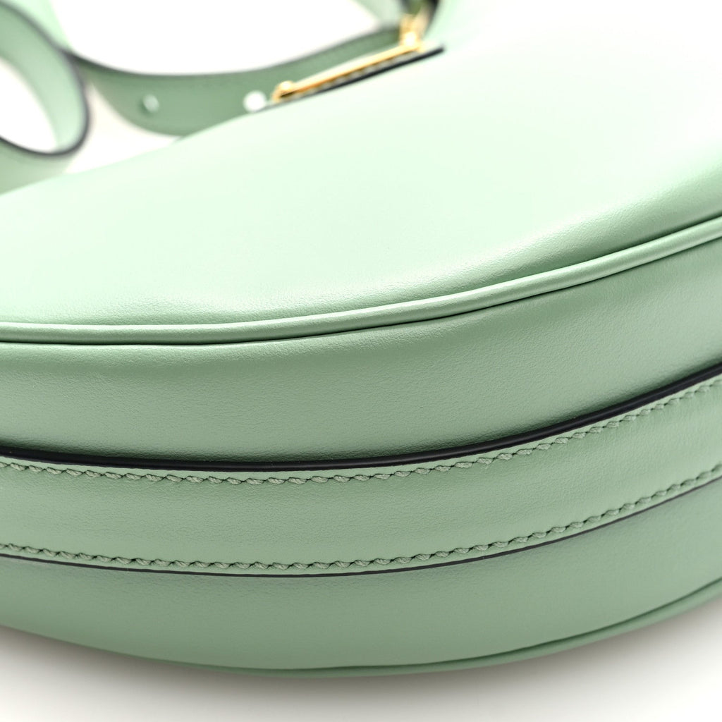 Prada Soft Calfskin Arque Shoulder Bag Green