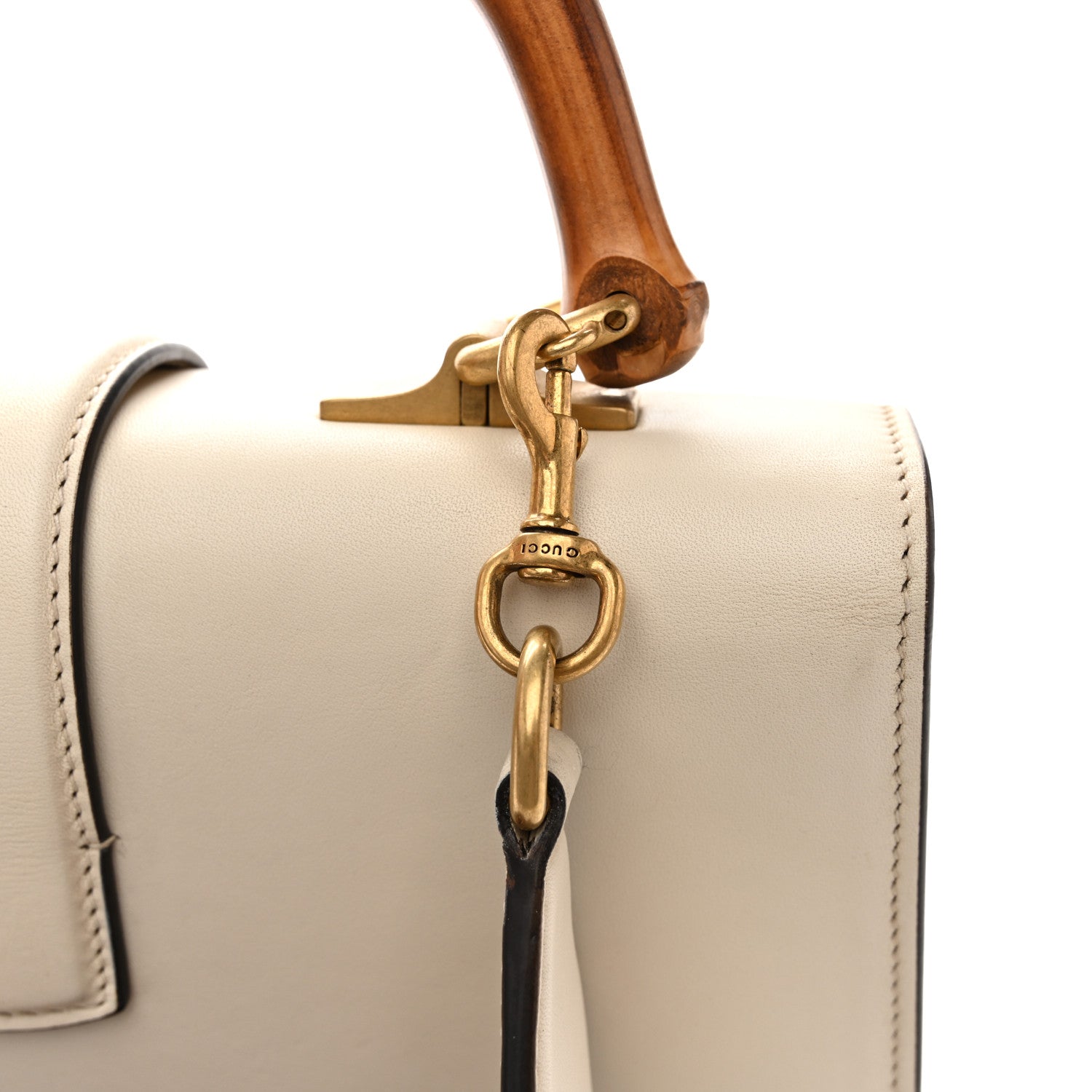 Gucci Calfskin Bamboo Web Medium Dionysus Top Handle Bag White Blue Hibiscus Red