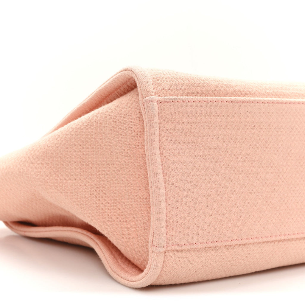 Chanel Mixed Fibers Small Deauville Tote Pink
